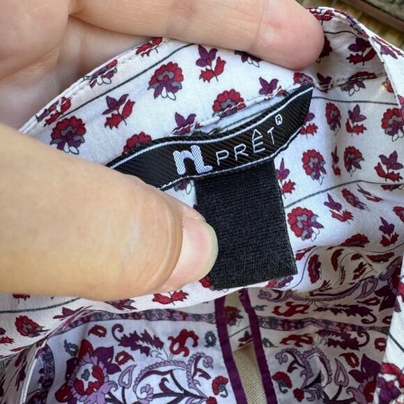 rL Pret by Nishatlinen Boho Block Floral Print Tunic Top *See Measurements* - Picture 11 of 12